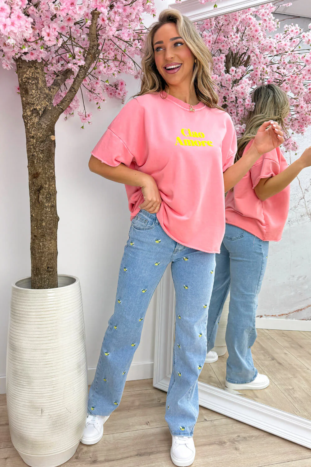 Ciao amore T-shirt - Koraal - Image 2