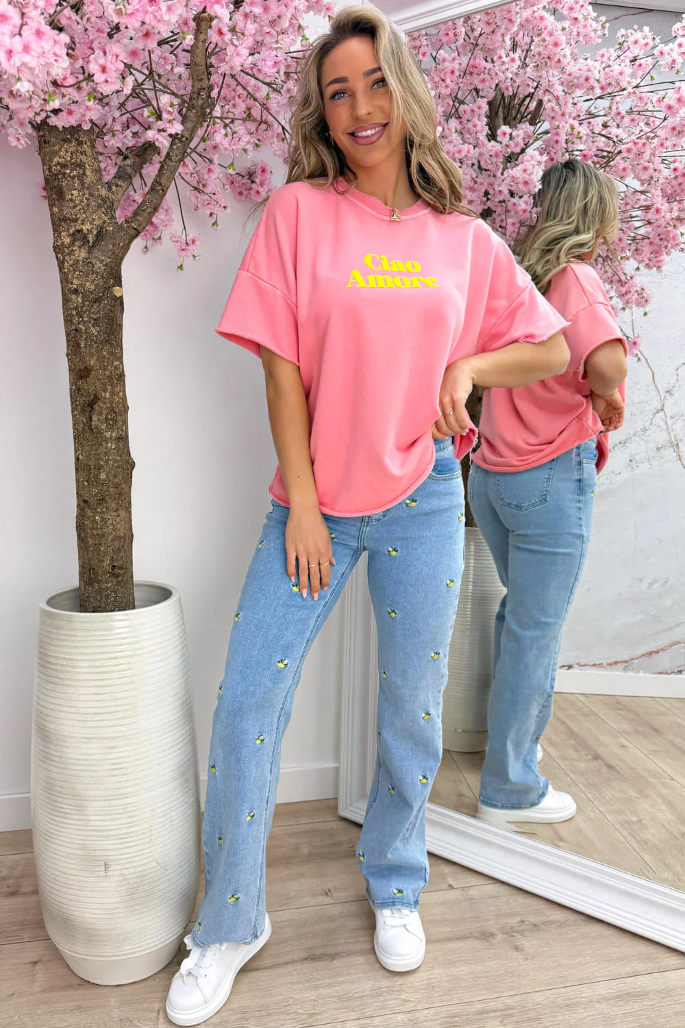 Ciao amore T-shirt - Koraal - Image 3