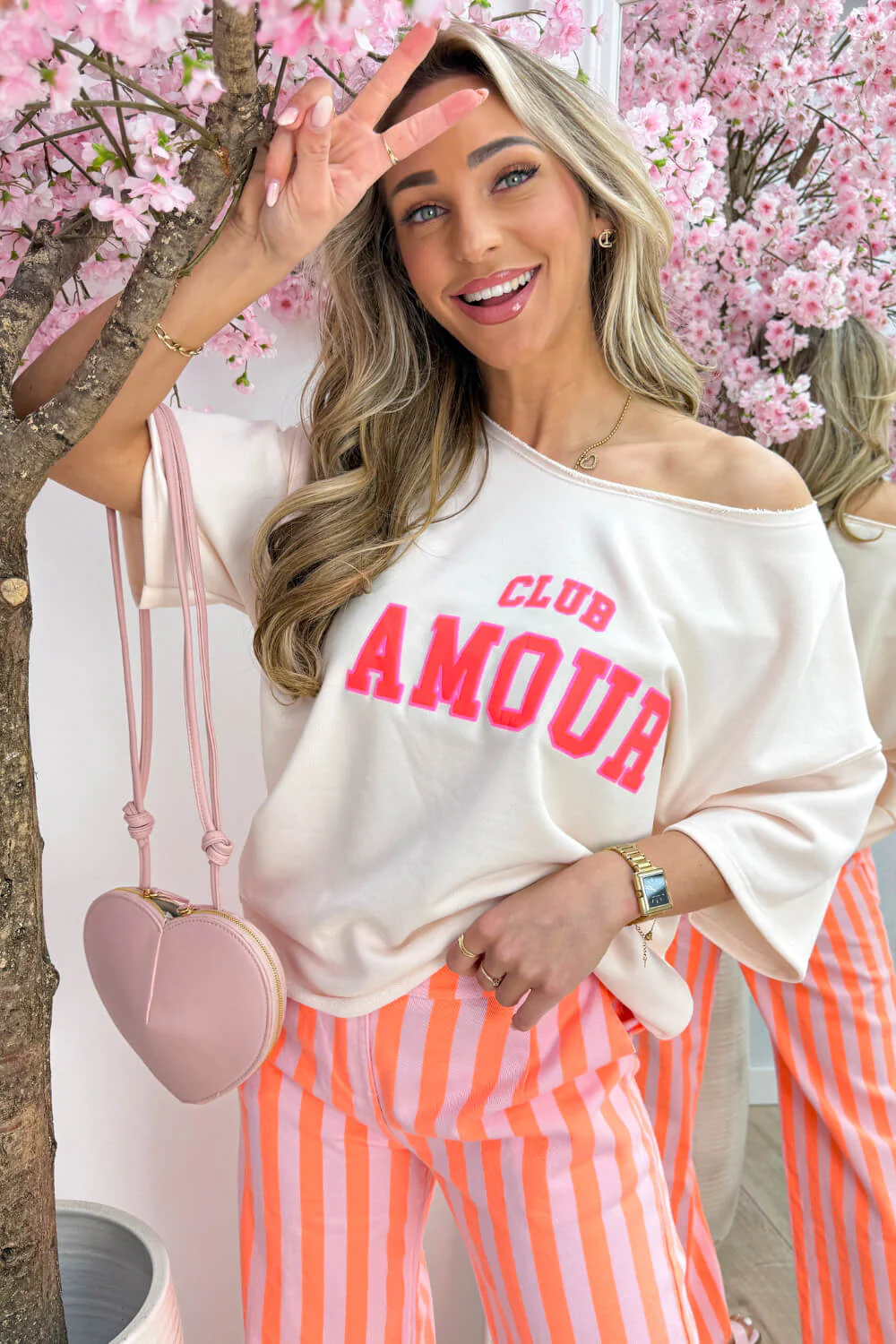 Club amour topje - Beige