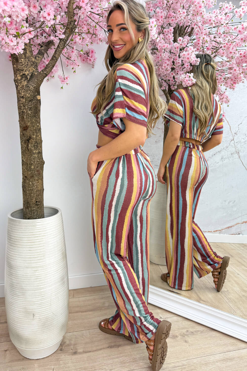 Coconut lurex co-ord - Geel - Image 4