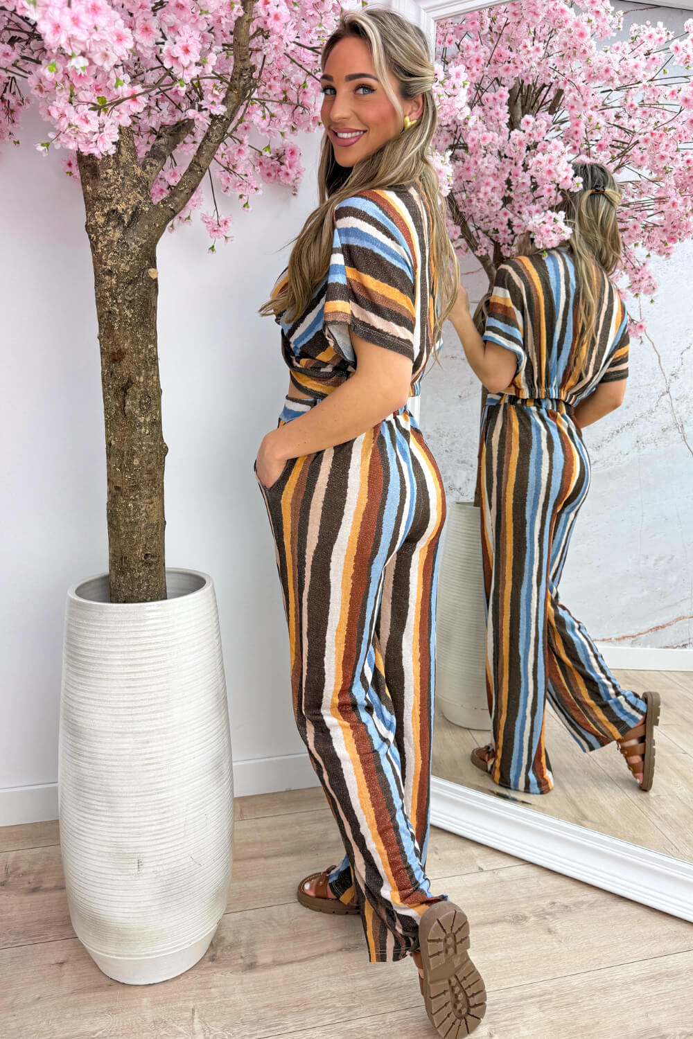 Coconut lurex co-ord - Sky blue - Image 4