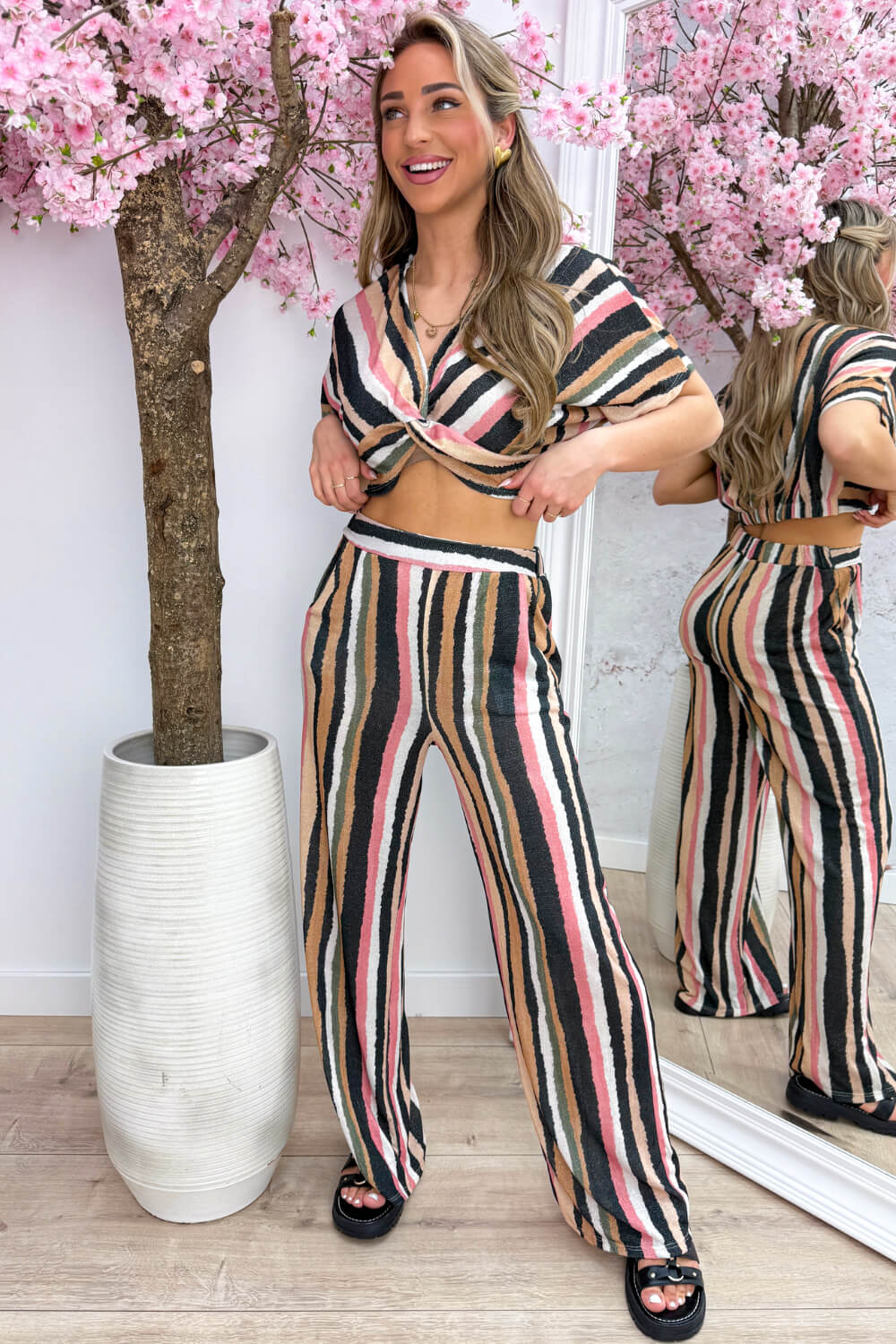 Coconut lurex co-ord - Zwart - Image 2