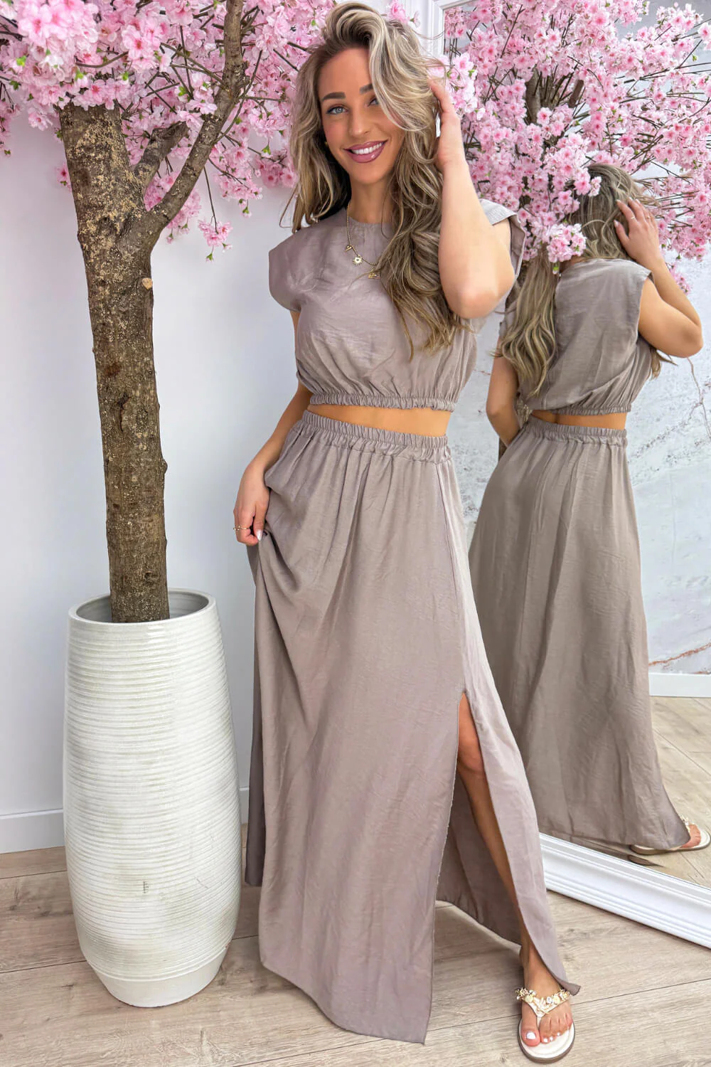 Costa co-ord - Taupe - Image 3
