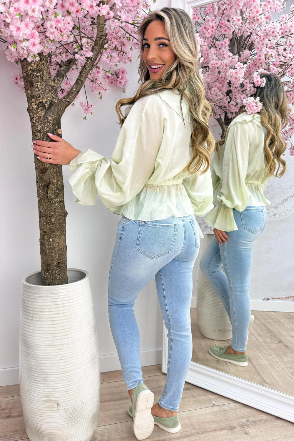 Cutie ruffle topje - Lt. Mint - Image 4