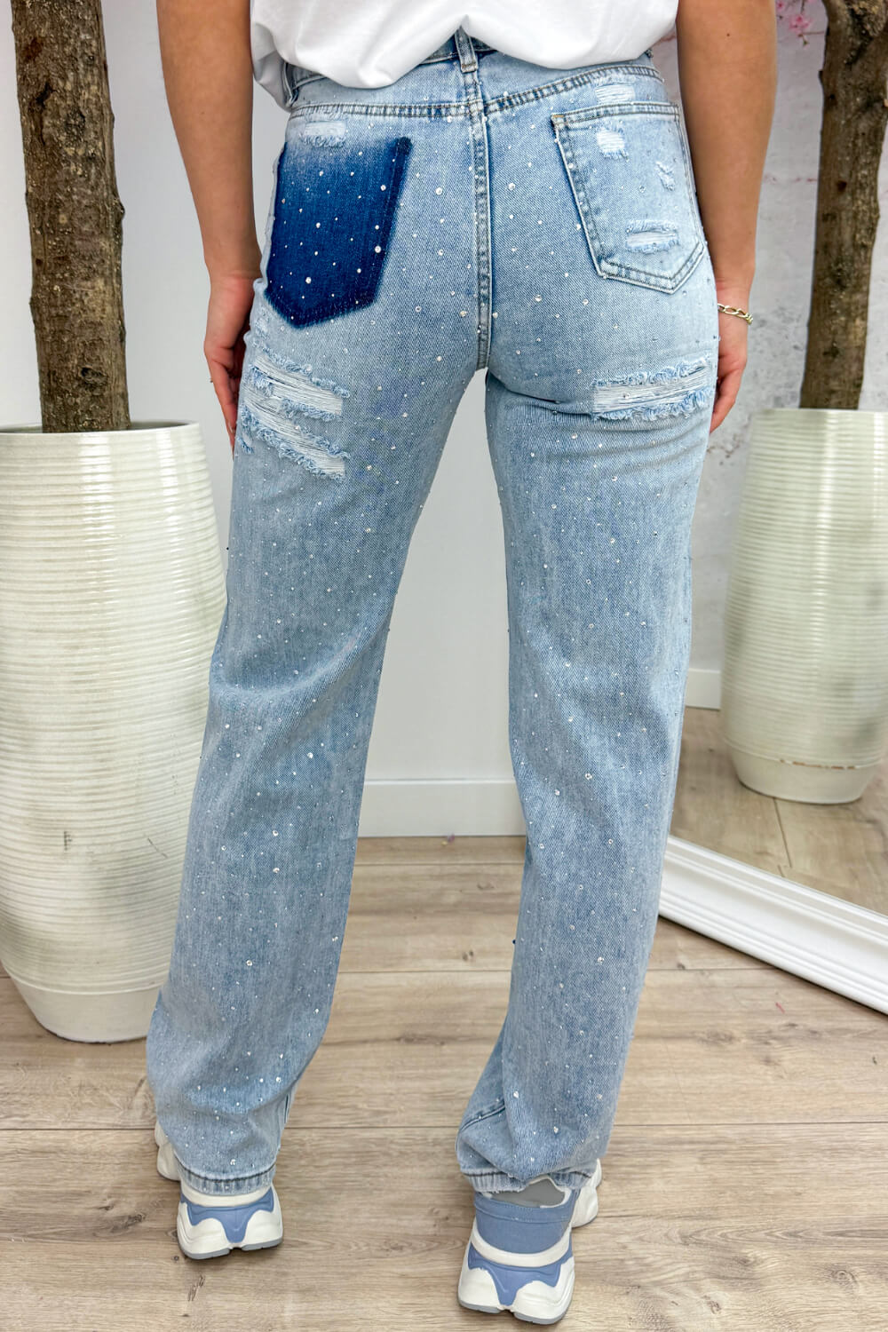 Diamond wide leg jeans - Jeans blue - Image 2