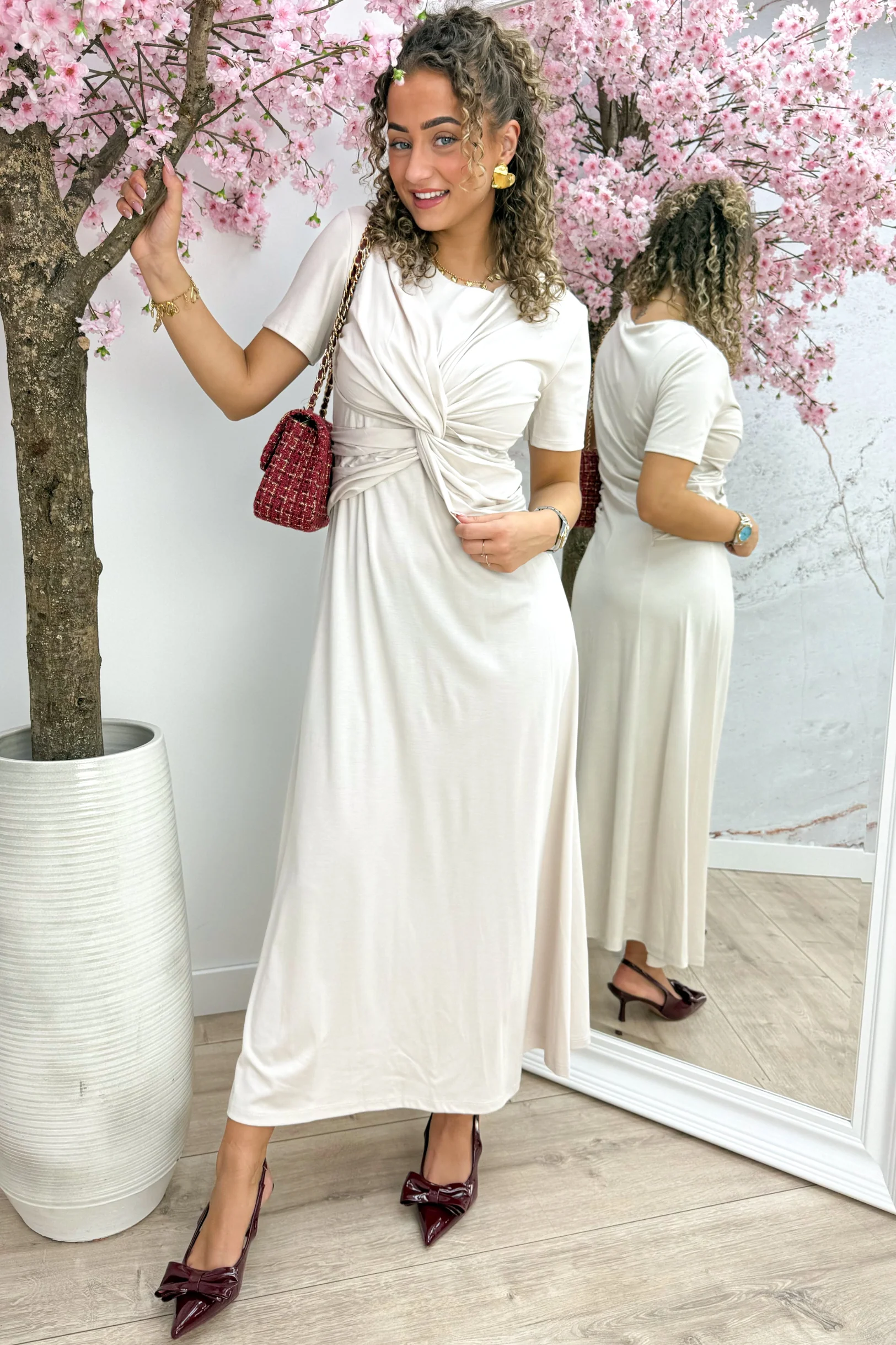 Always glowing dress - Lt. beige - Image 3