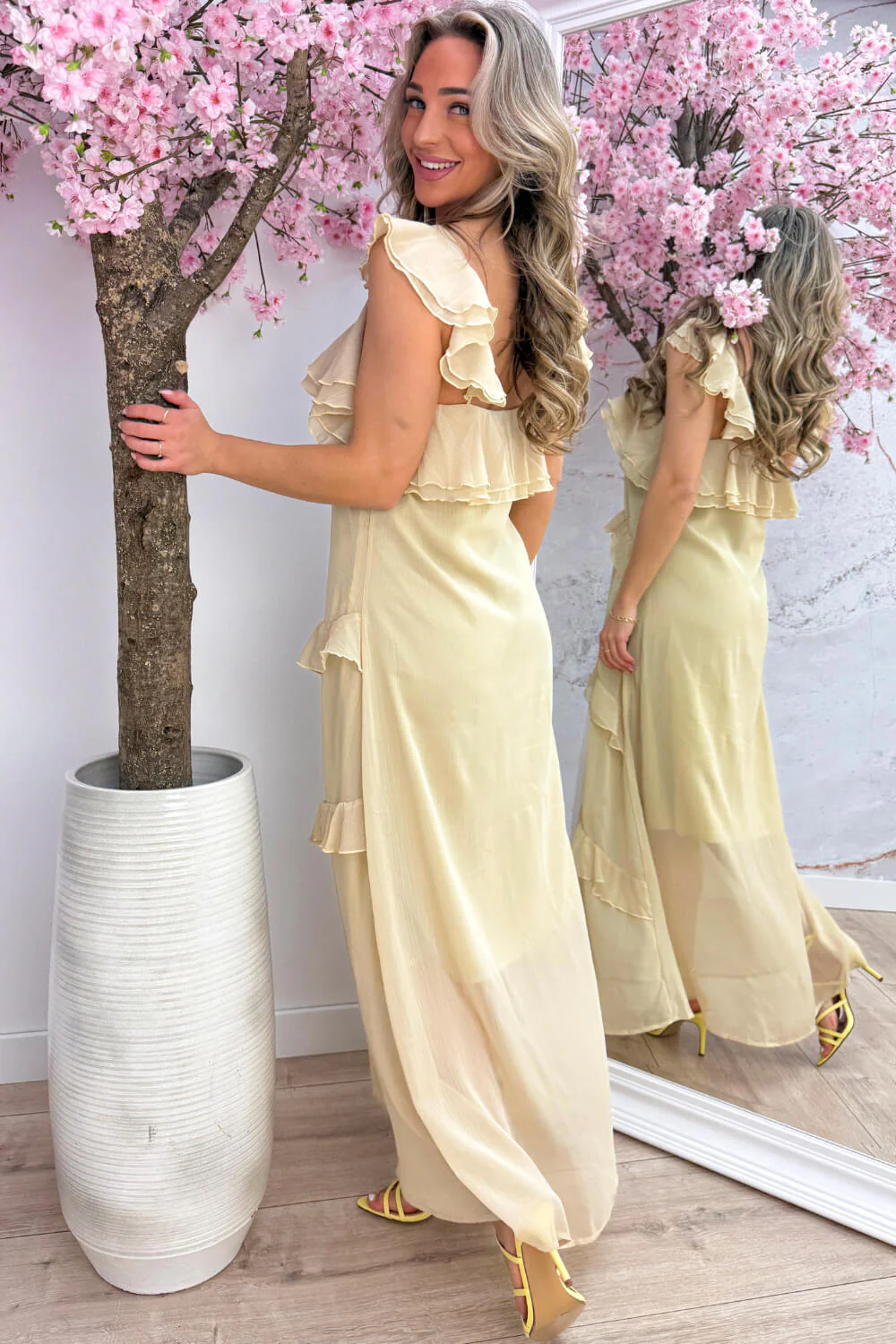 Endless summer maxi dress - Olijf - Image 4