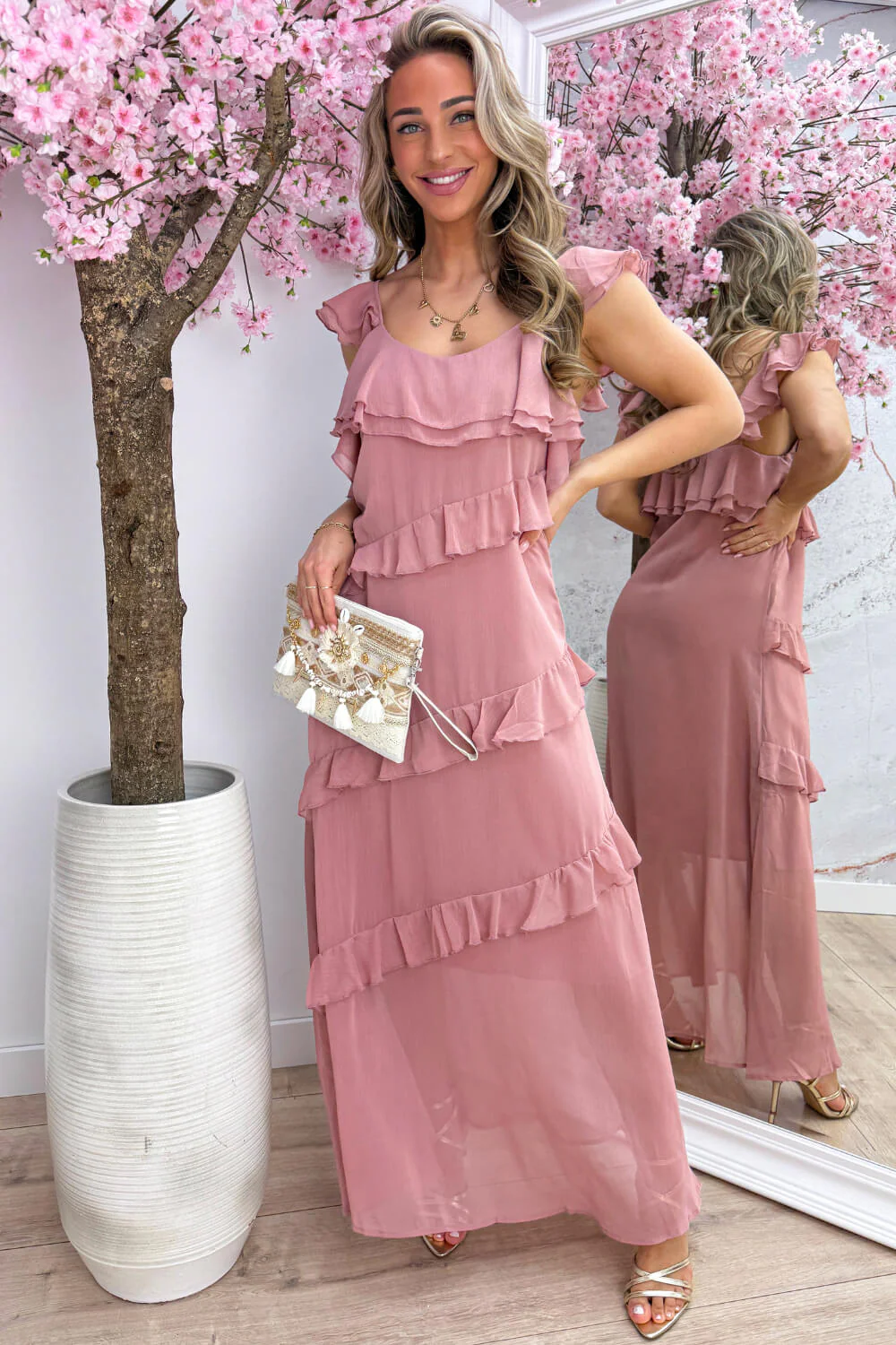 Endless summer maxi dress - Oud roze - Image 2