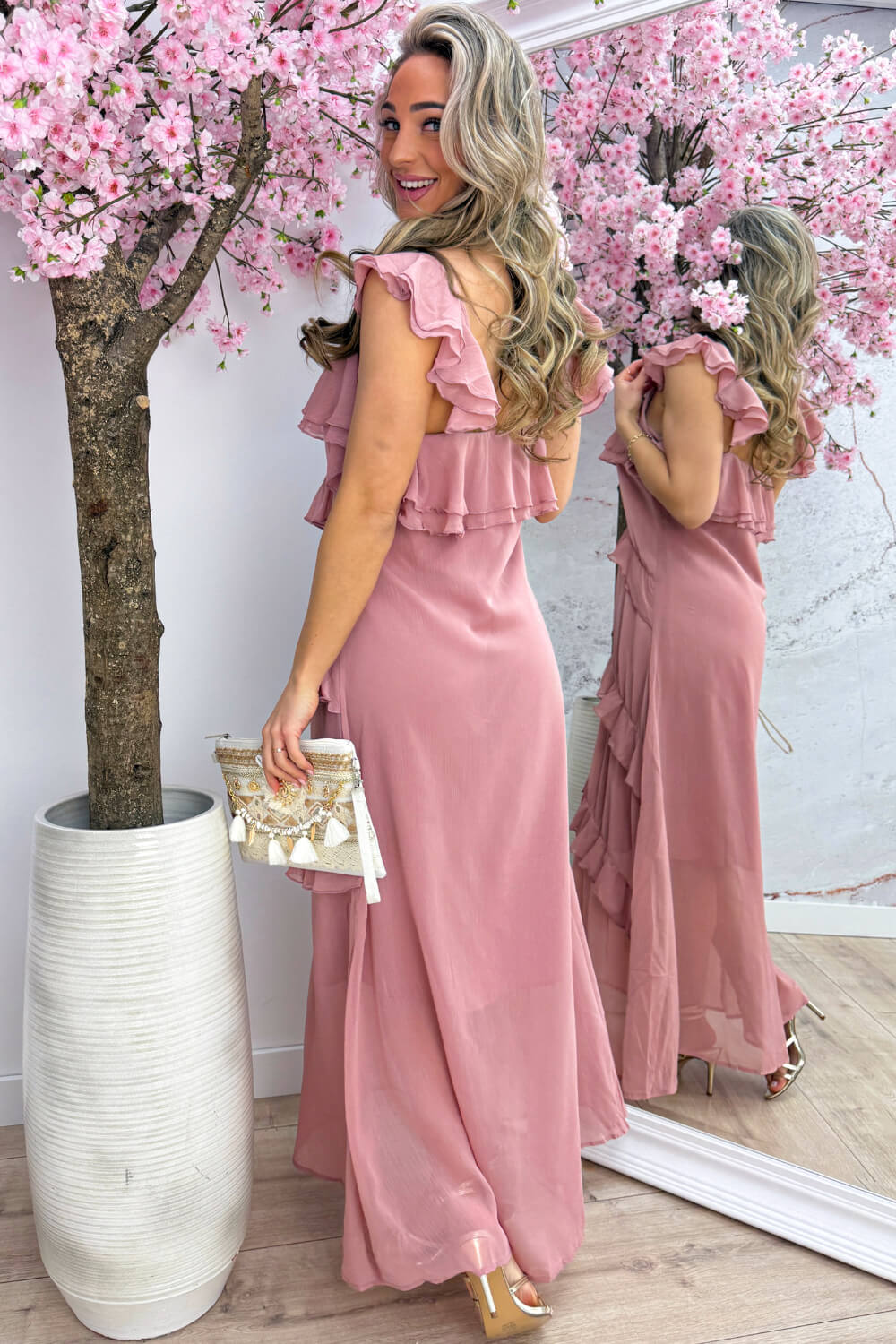 Endless summer maxi dress - Oud roze - Image 3