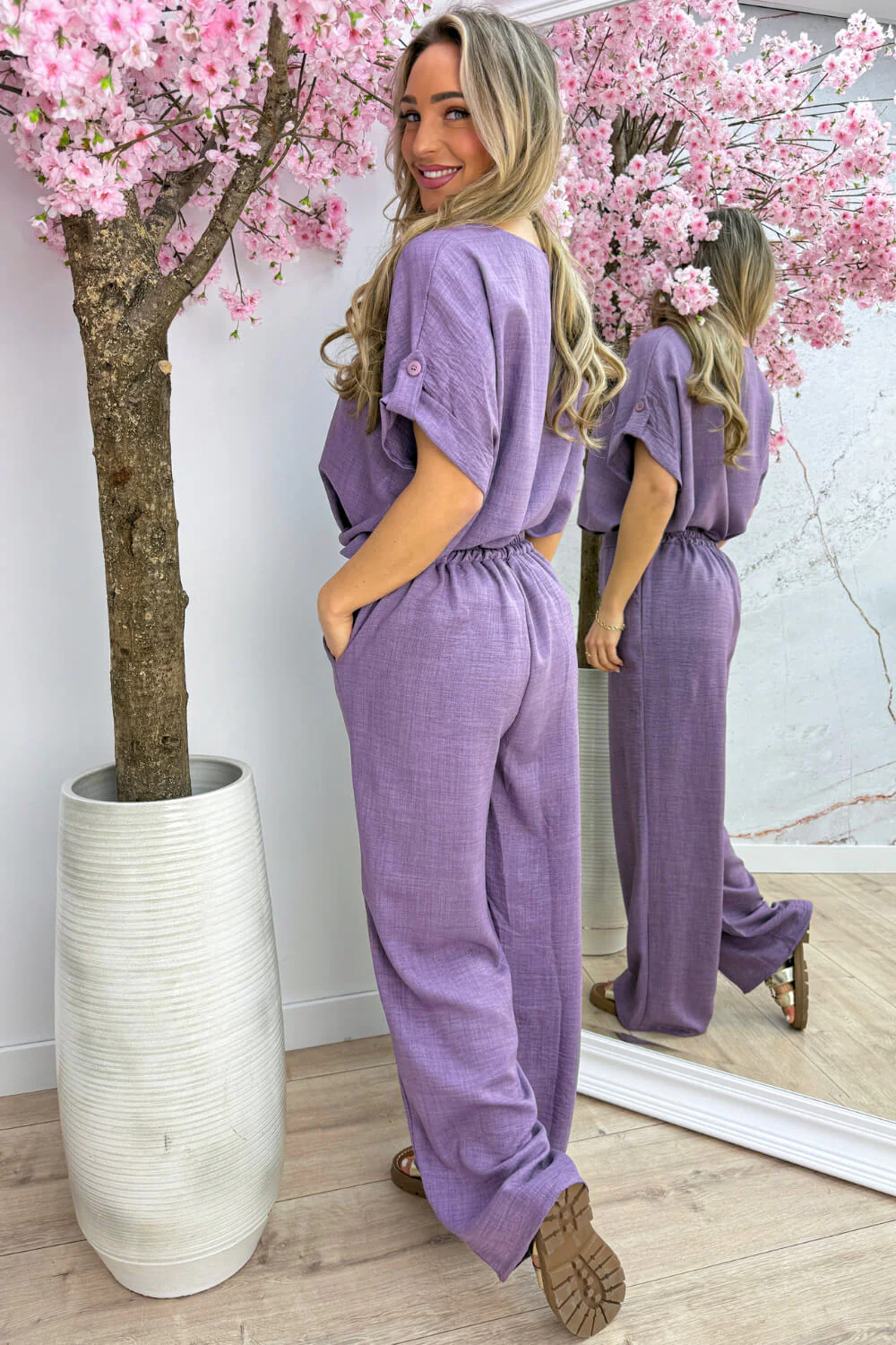 Everyday ease co-ord - Paars - Image 4