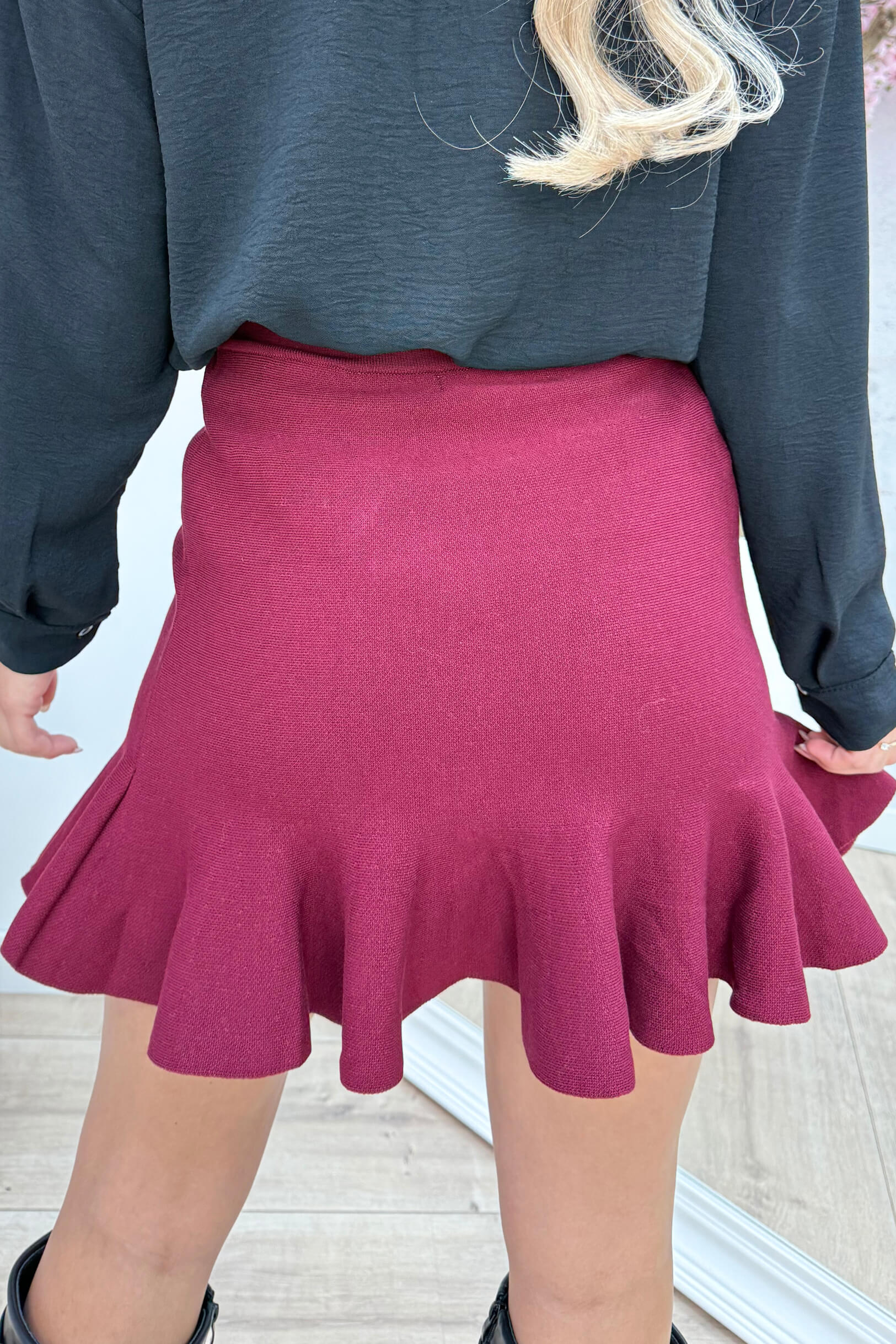 Flairy skirt - Bordeaux - Image 2