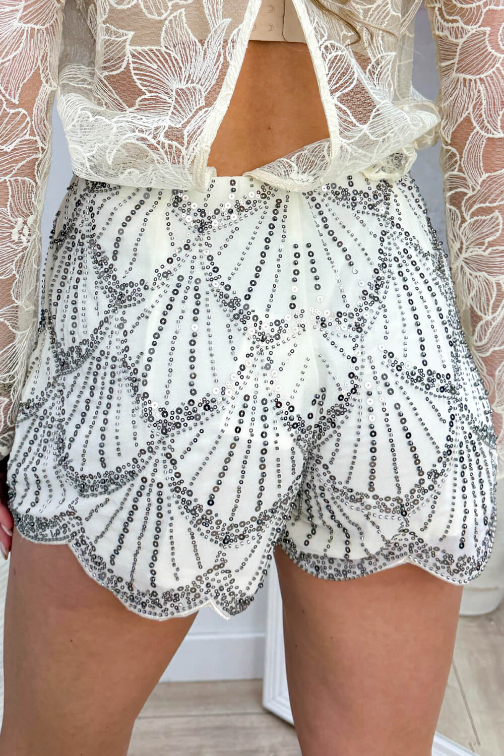 Glam skort - Beige - Image 2