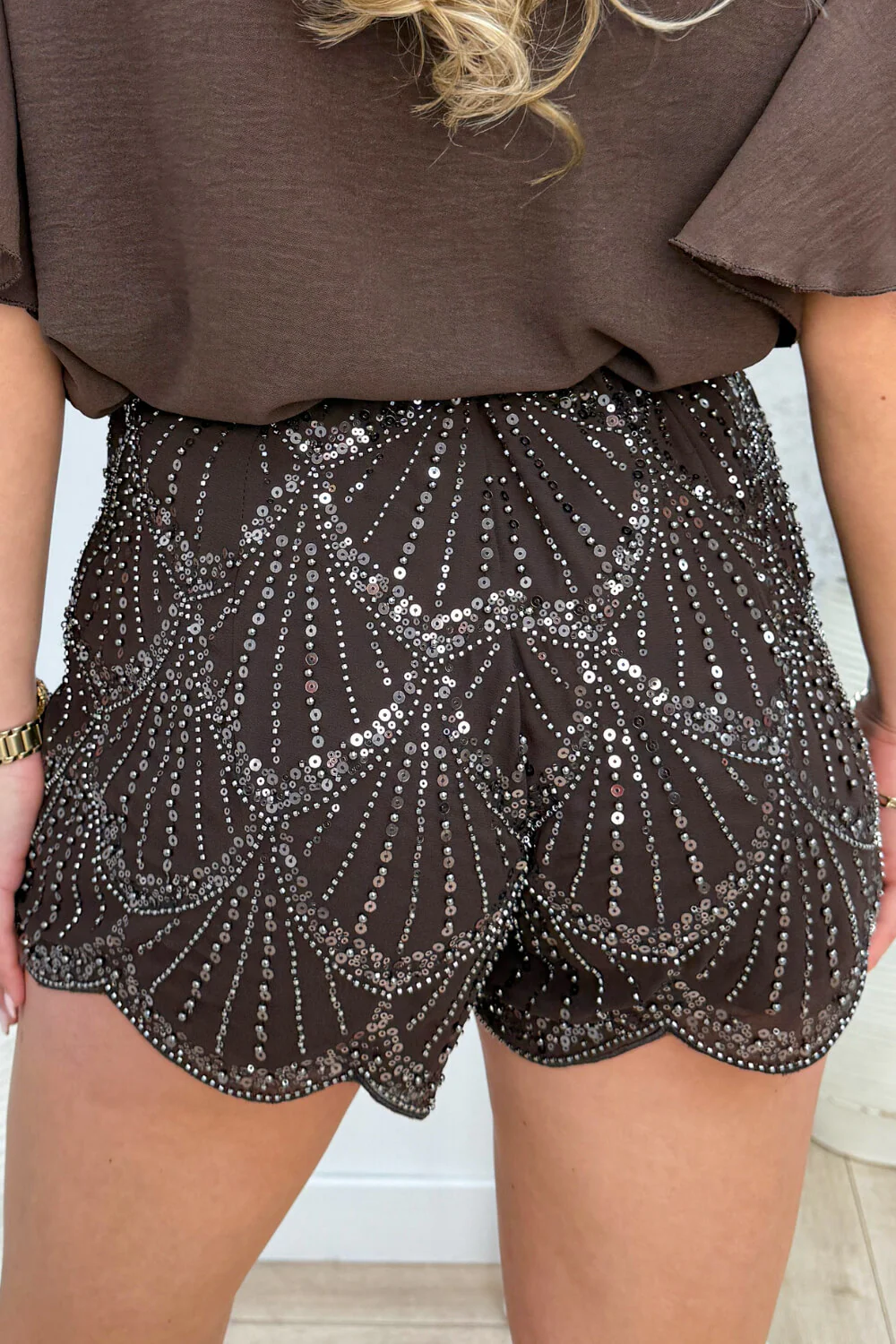 Glam skort - Bruin - Image 2