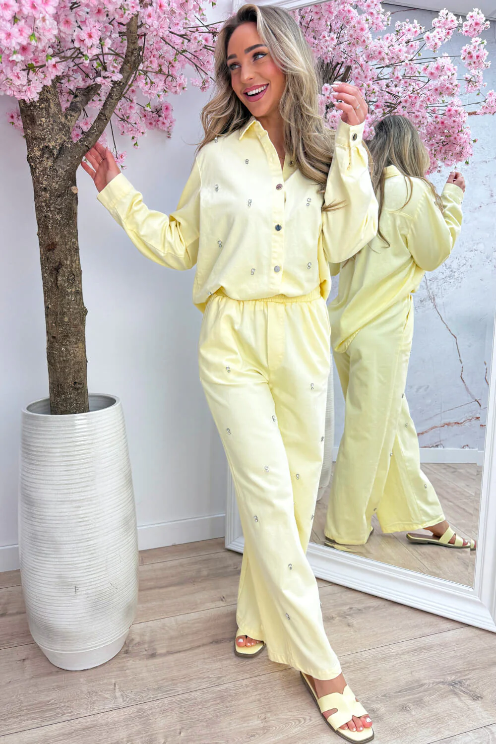 Glow like that denim co-ord - Geel - Image 2