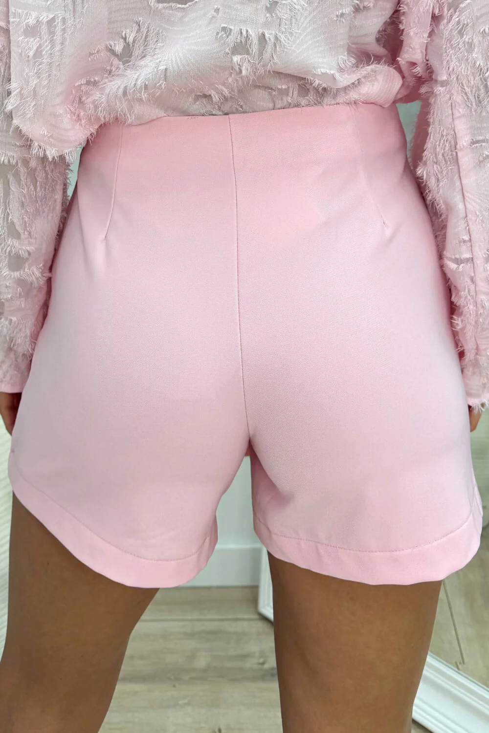 Golden detail skort - Lollypop roze - Image 2
