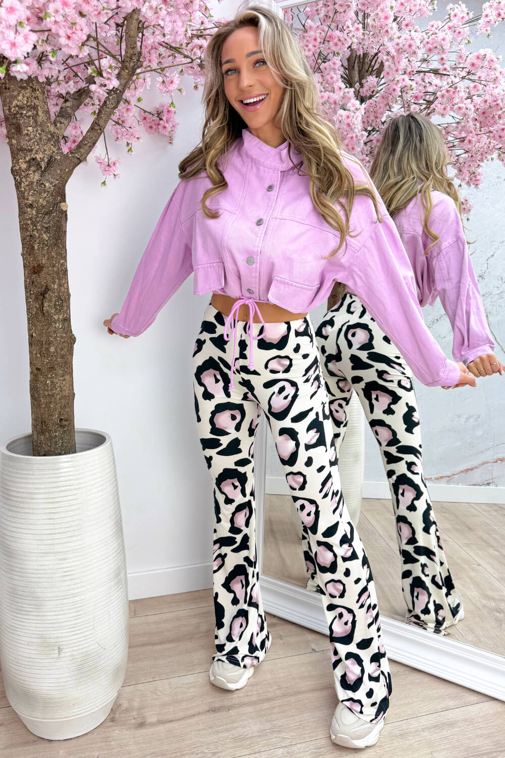 Happy colors denim jacket - Lila - Image 3