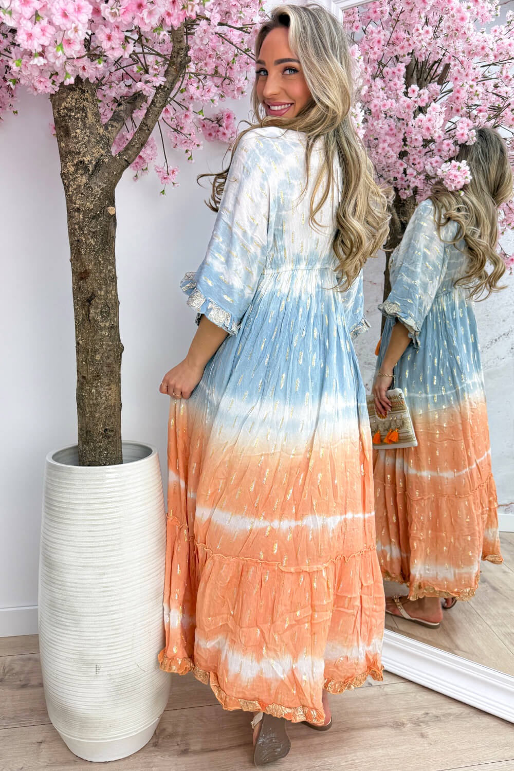 Havana beach dress - Jeans blue - Image 3
