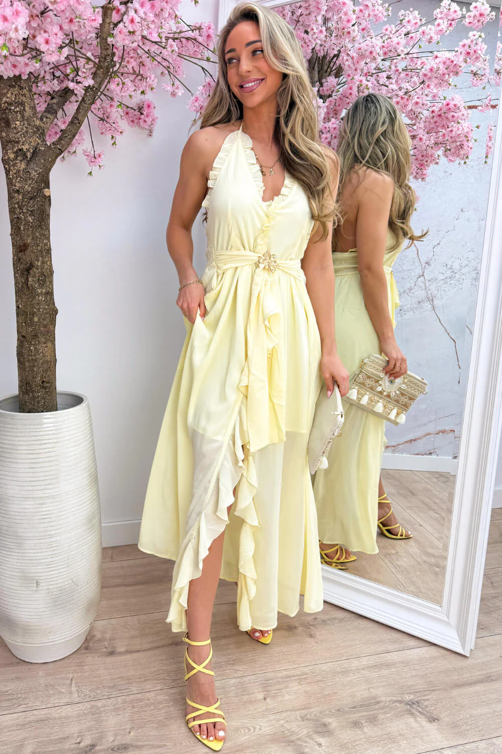 Honolulu maxi dress - Geel - Image 3