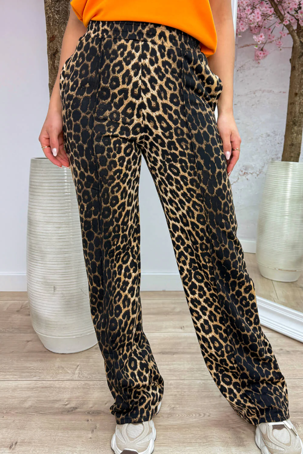 Leopard made for you pants - Zwart