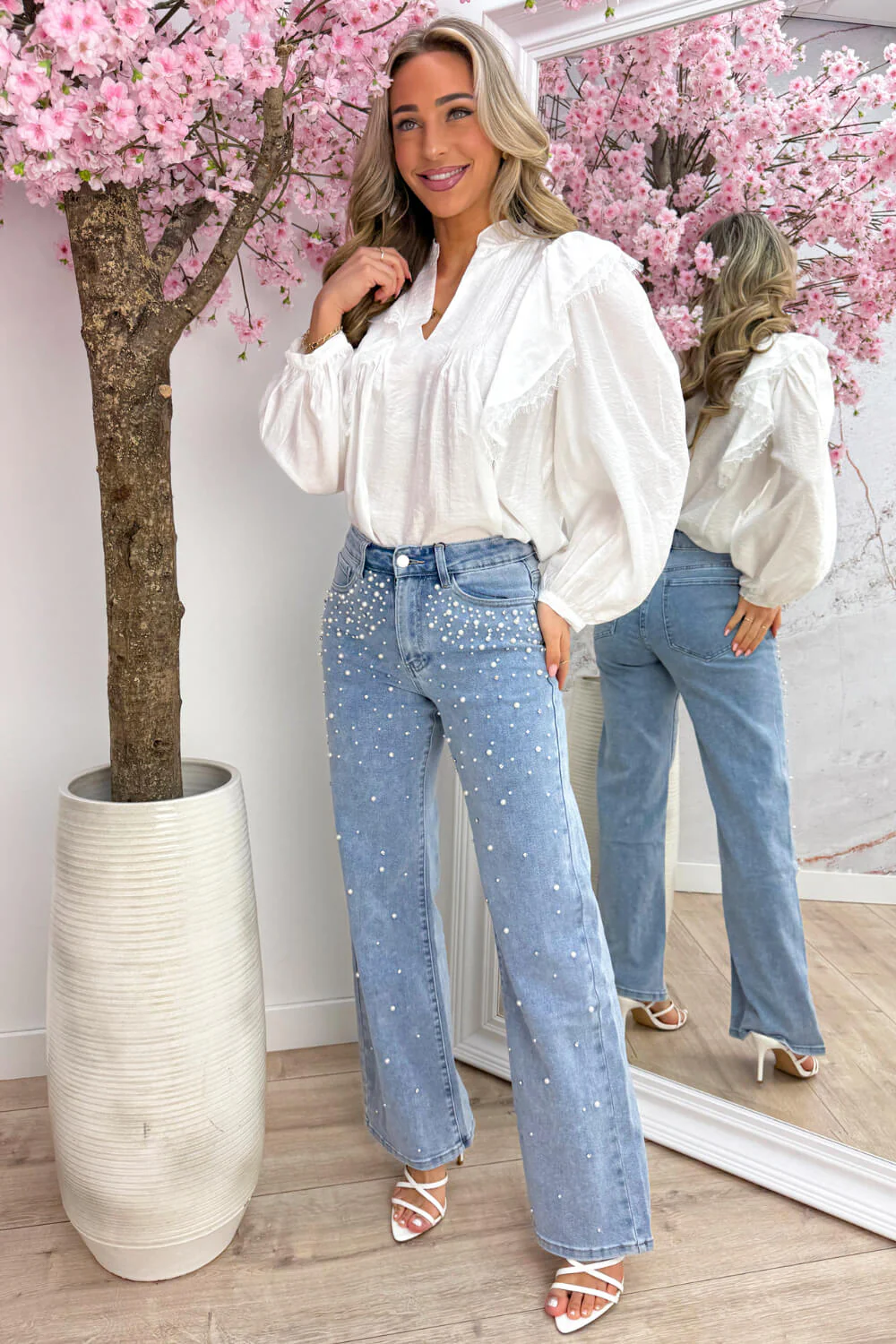 Lovable ruffle topje - Wit - Image 3