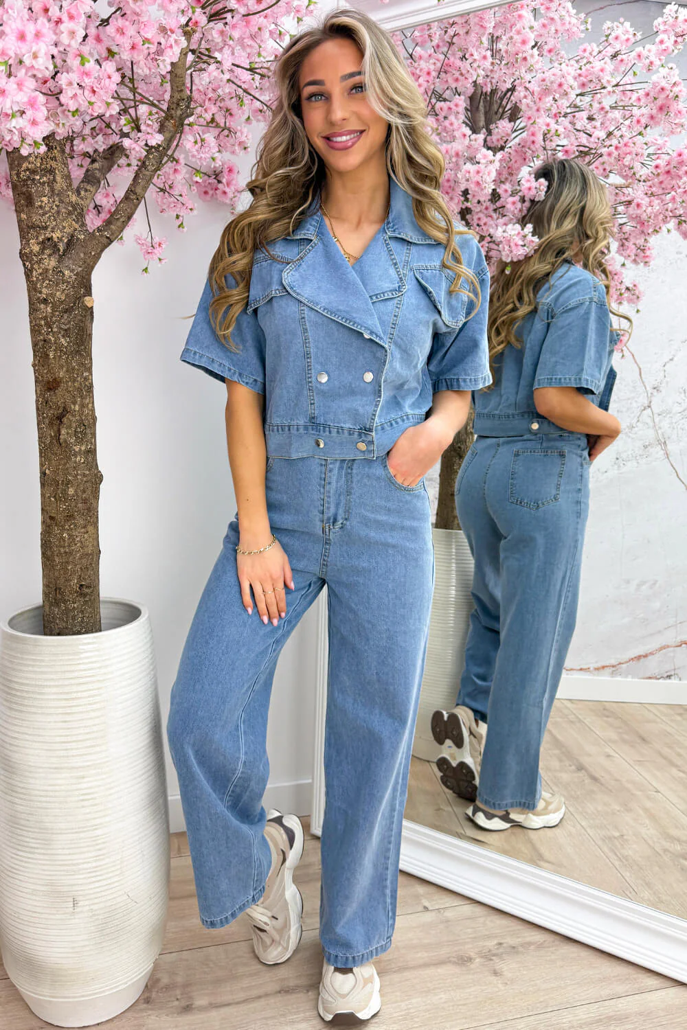 Match made denim co-ord - Jeans blue - Image 3