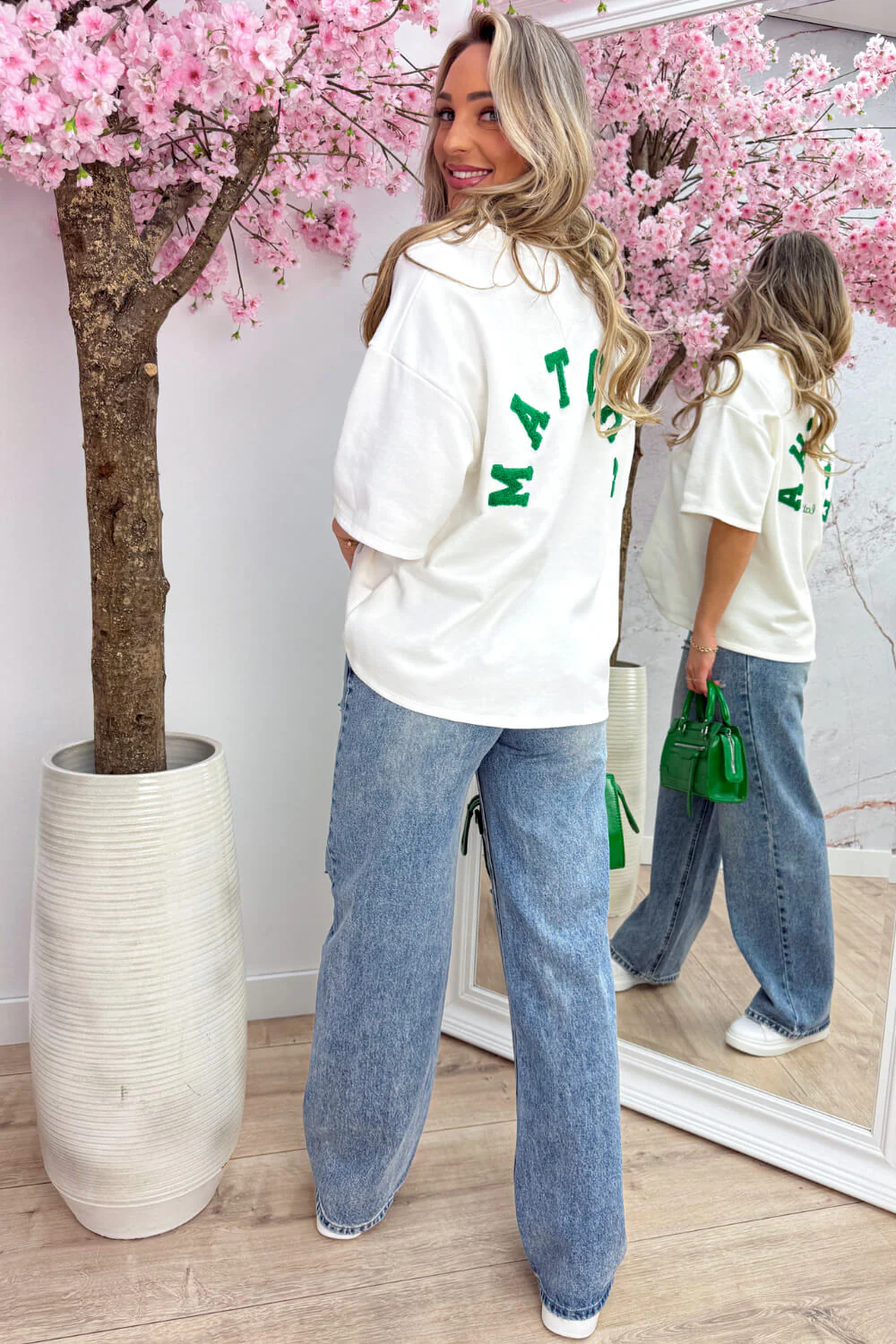 Matcha latte T-shirt - Wit - Image 4