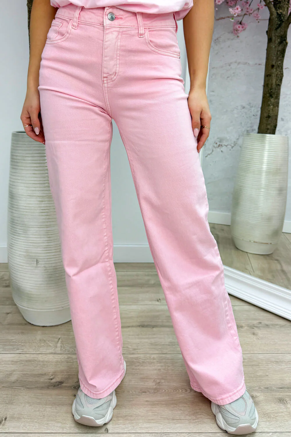 Pink sparkle pocket jeans - Roze - Image 2
