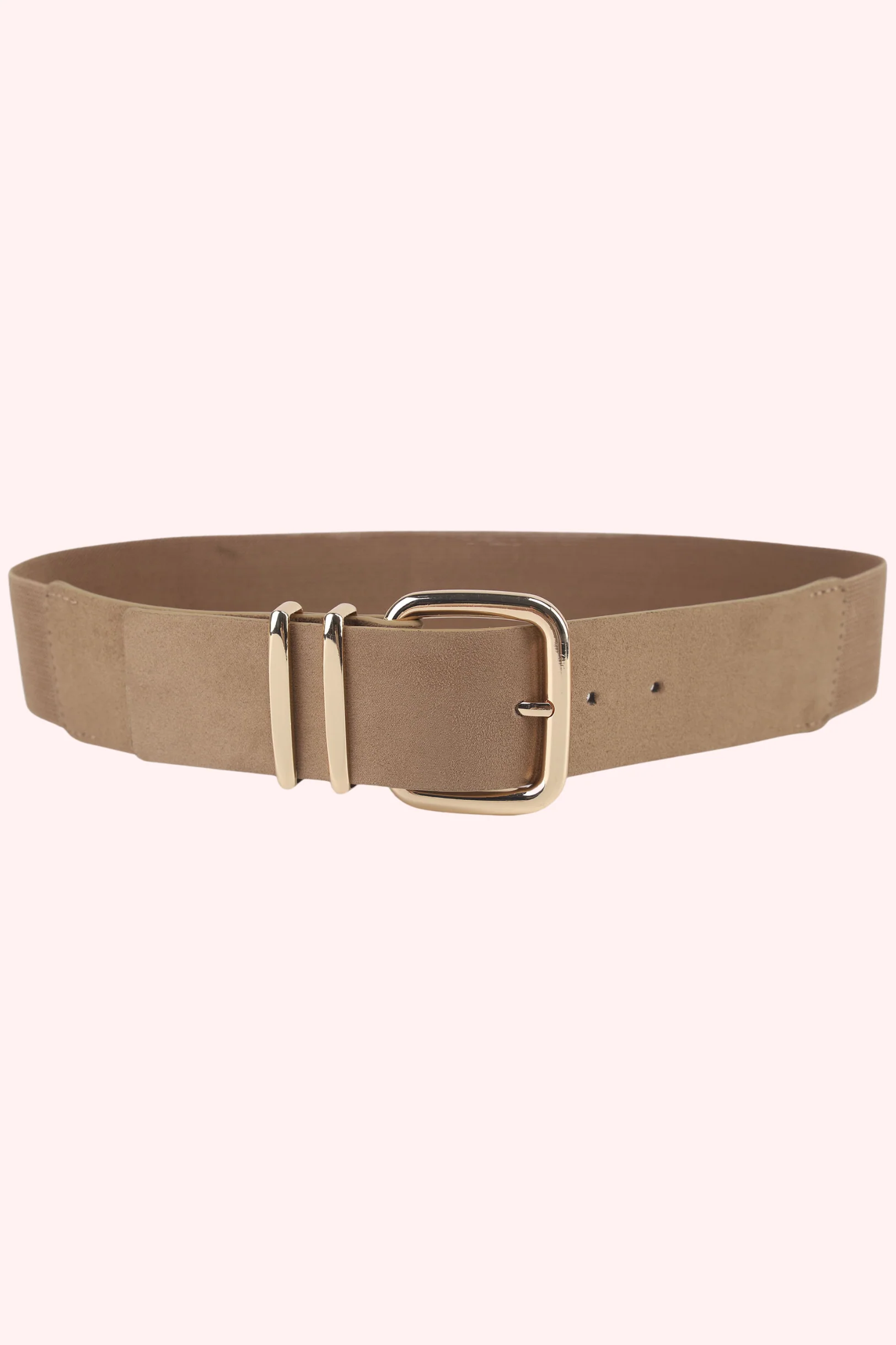 Suede crush riem - Taupe