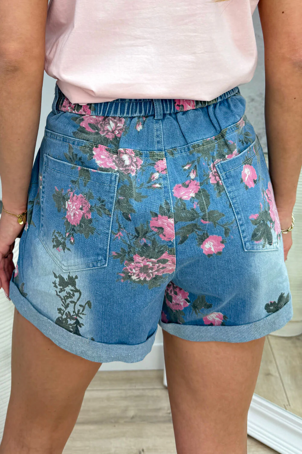 Rose denim short - Jeans blue - Image 2