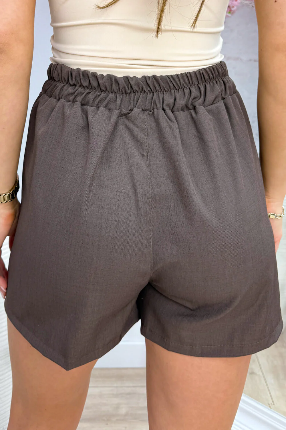 Silver heart skort - Bruin - Image 2