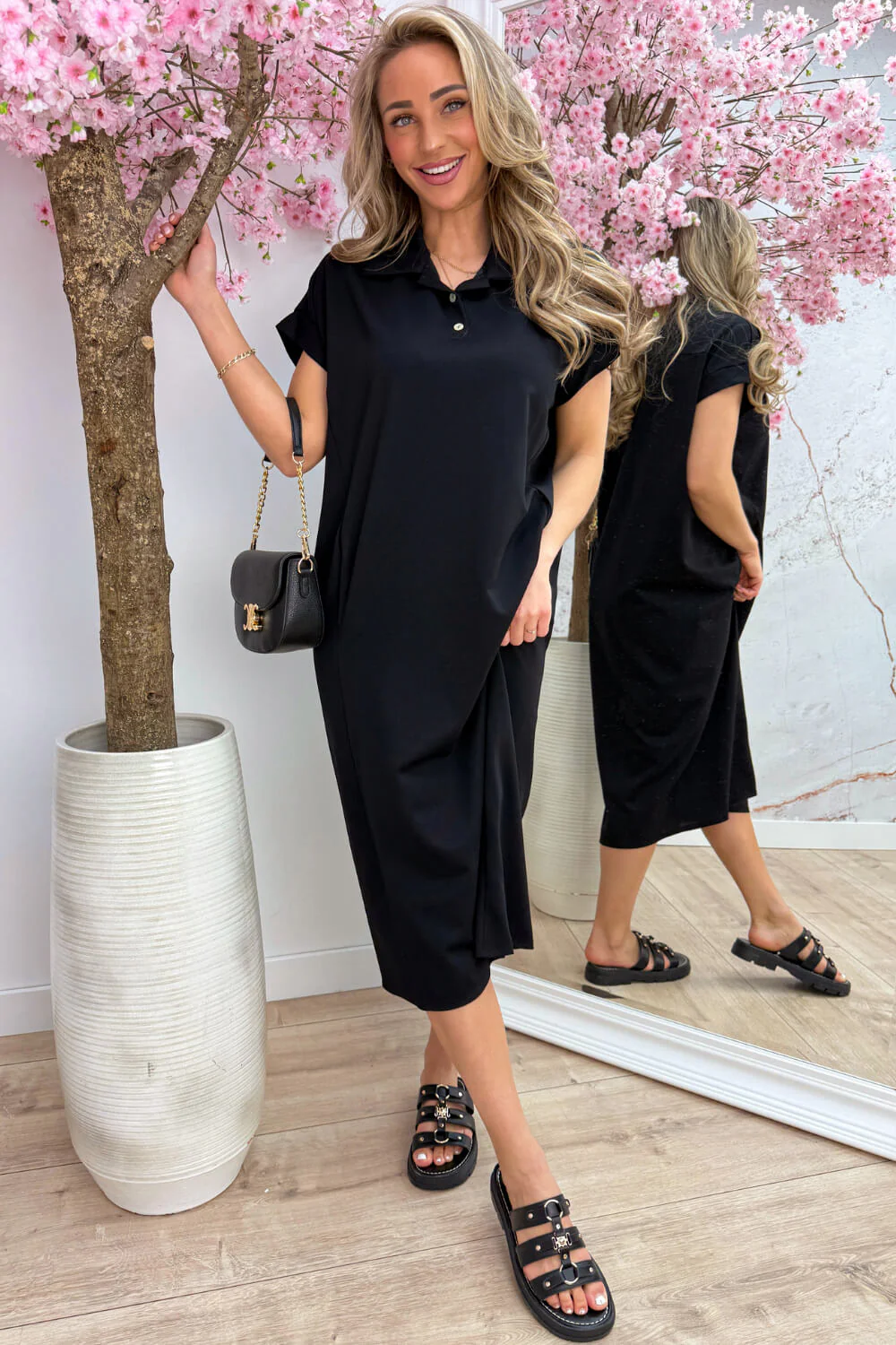 Simple charm dress - Zwart - Image 3