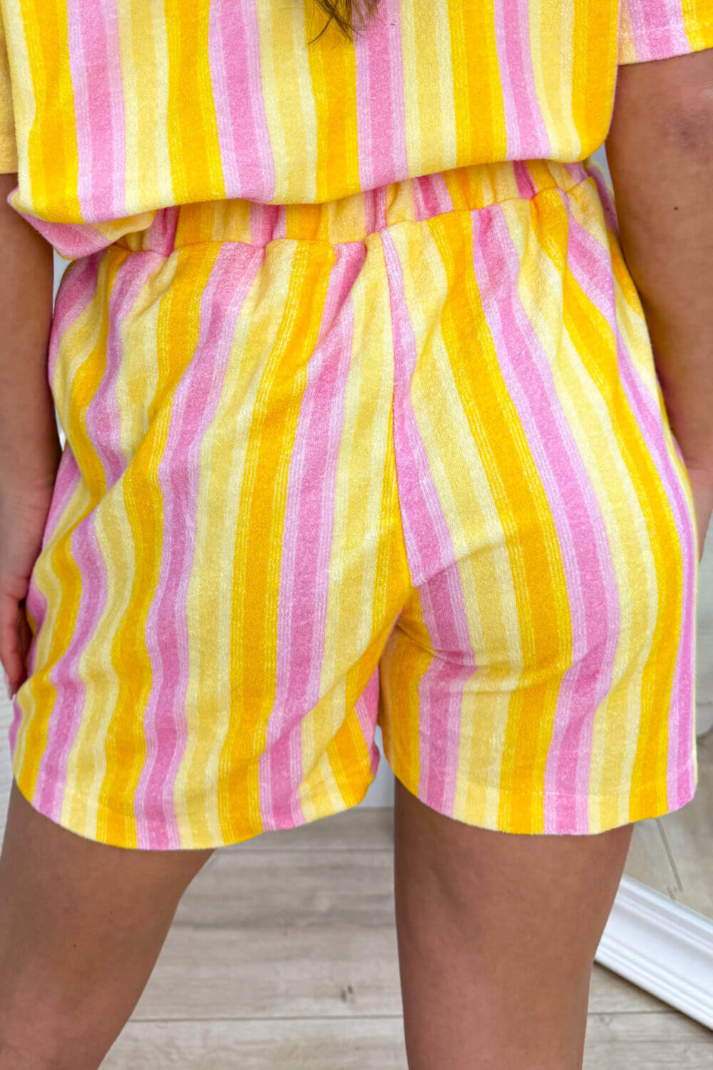 Soft summer stripe short - Geel - Image 2