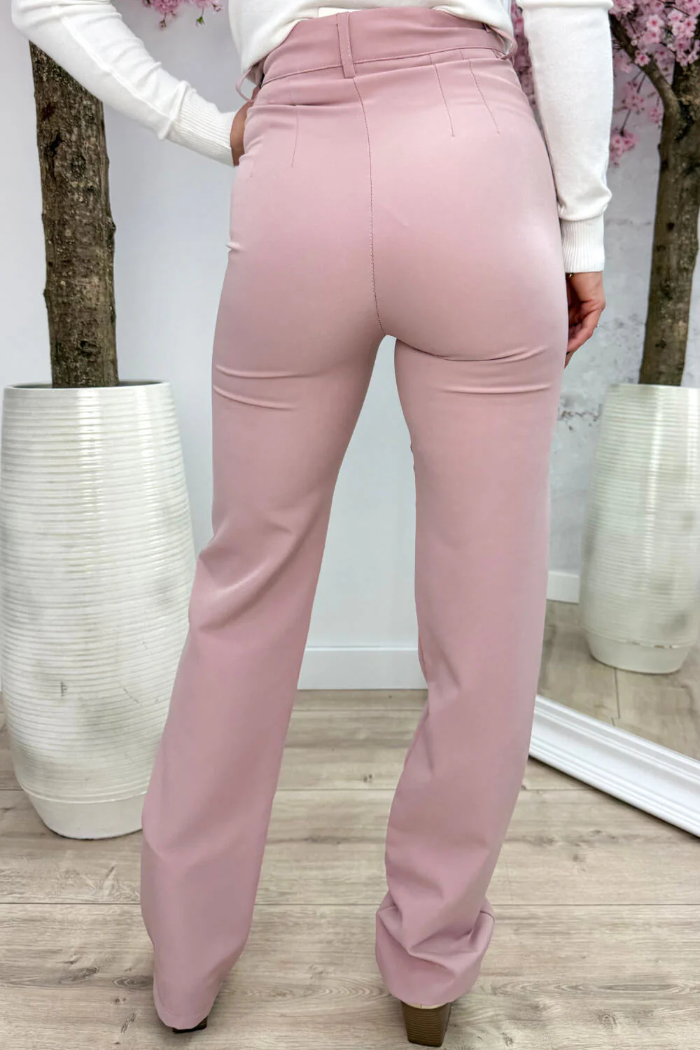 Straight leg pantalon - Oud roze - Image 2