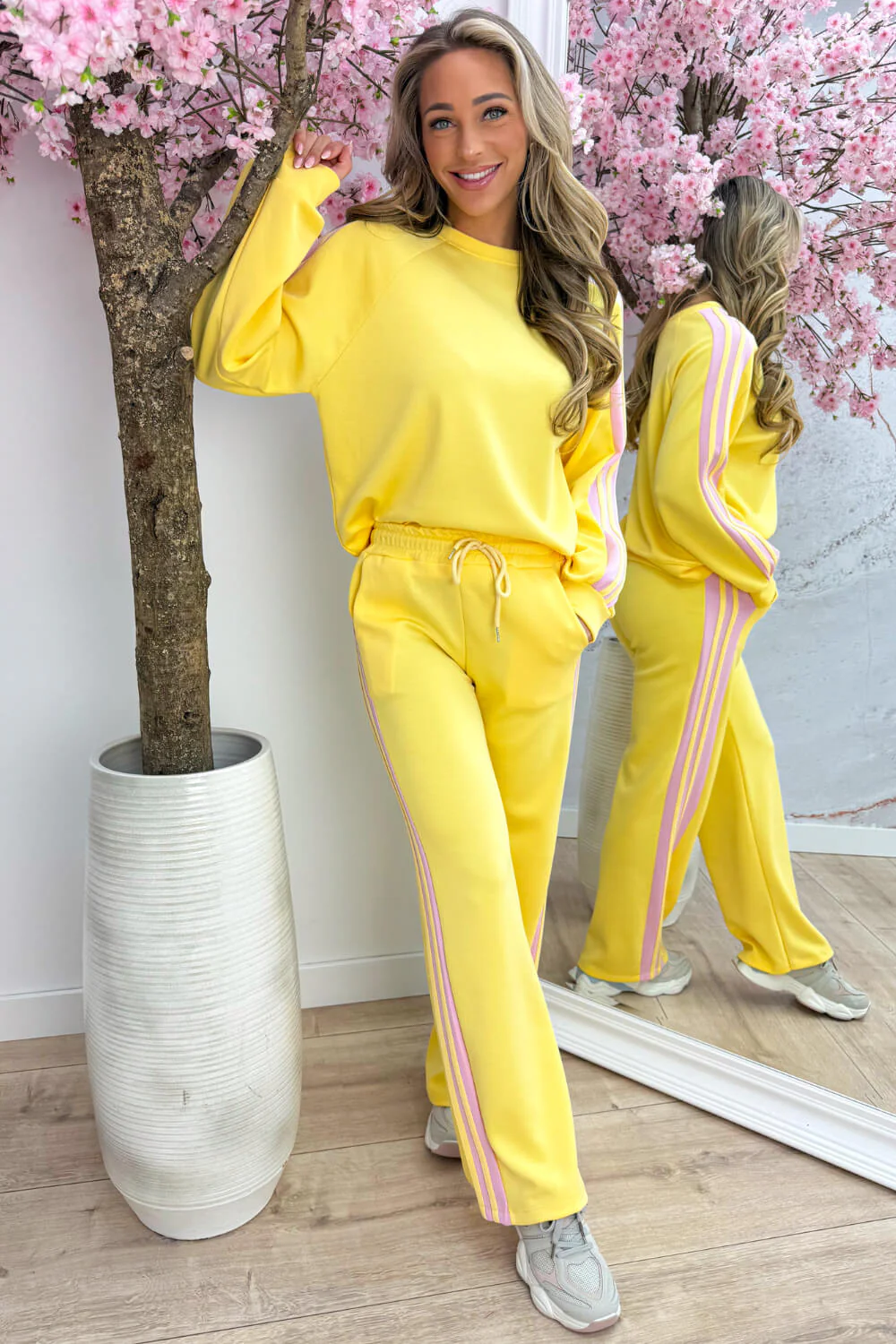 Stripe supreme co-ord - Geel - Image 2