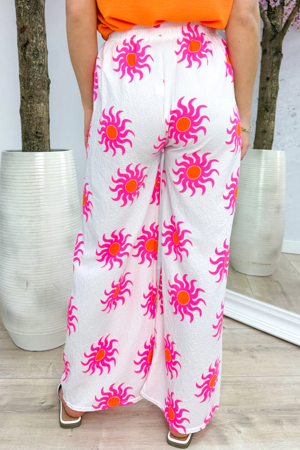Sunny side flowy pants - Wit - Image 2