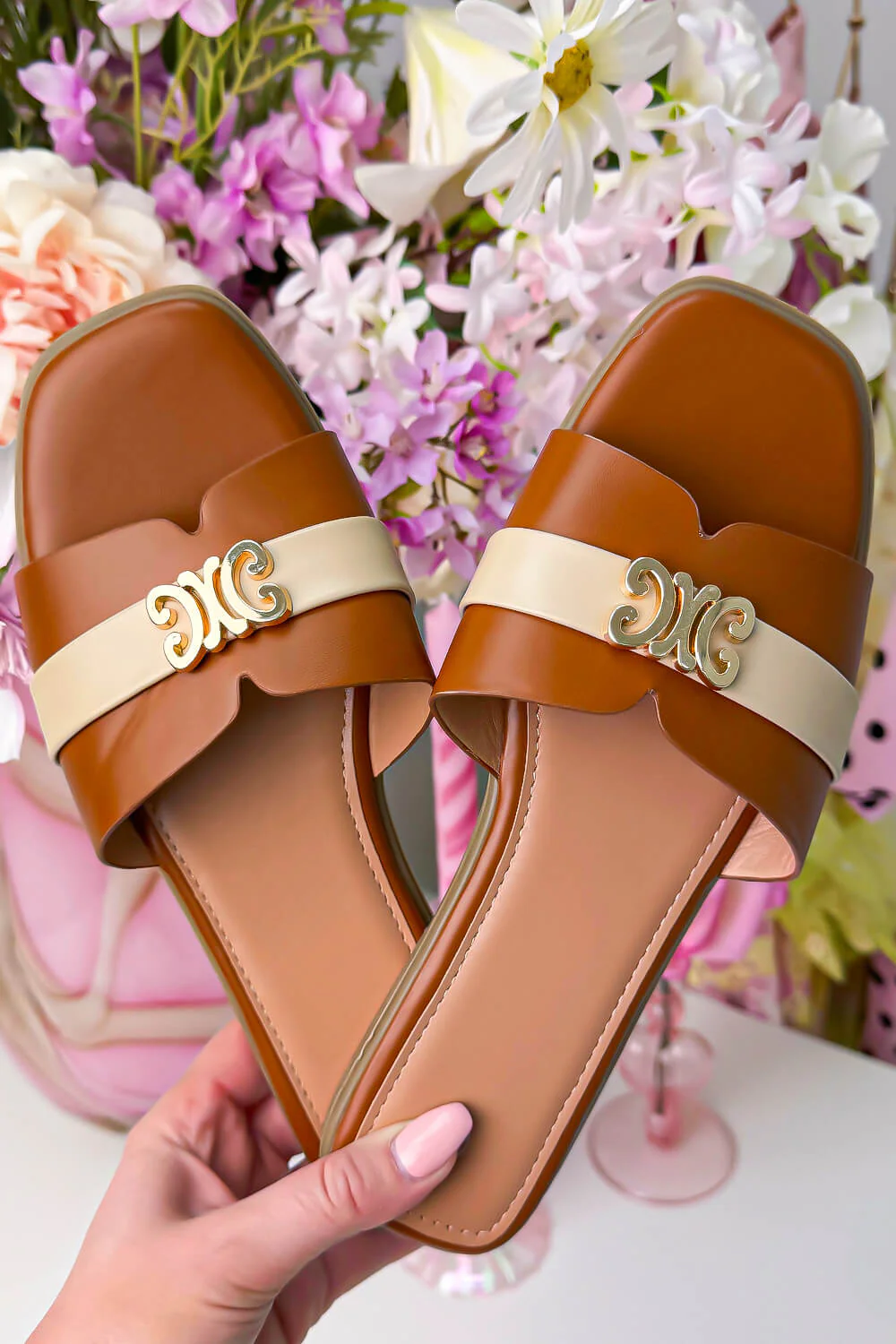 The inspired slipper - Cognac