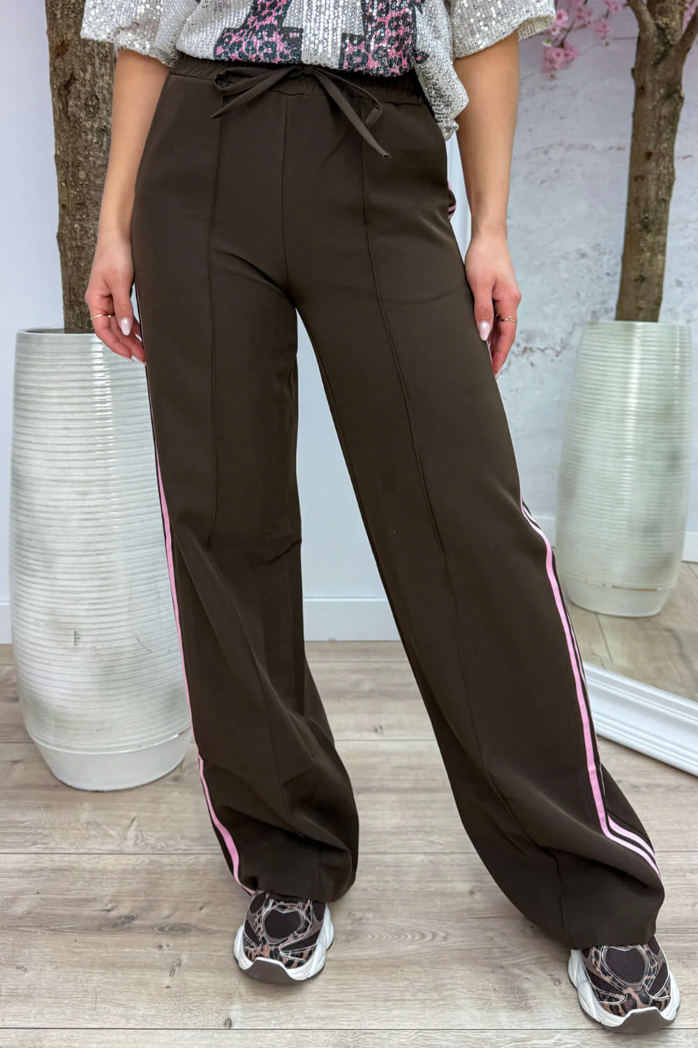 Yours to keep stripe pantalon - Lollypop roze - Image 2